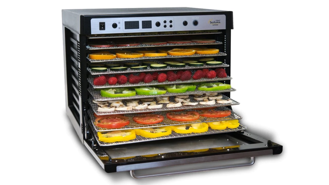 Dehidrator Sedona Supreme - dehidrator vrhunskog kvaliteta za pripremu sveže biljne hrane. Naručite vaš dehidrator lagano i bezbedno na sajtu 'Biljna ishrana'.